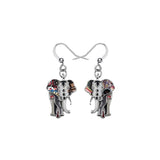 Aretes de elefante de la selva para mujeres