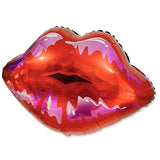 Kiss Labios Globos Rojo Labios Forma Mylar Foil Globo