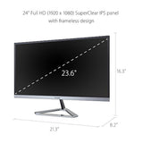 Monitor ViewSonic LED VX2276-SMHD, 22 pulgadas, diseño