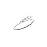 Pulseras y tobilleras de bolo con barra de diamantes negros