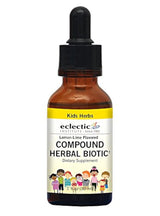 Ecléctic Herbal Biótico Kid Limón Lima, Amarillo, 1 onza Fluida