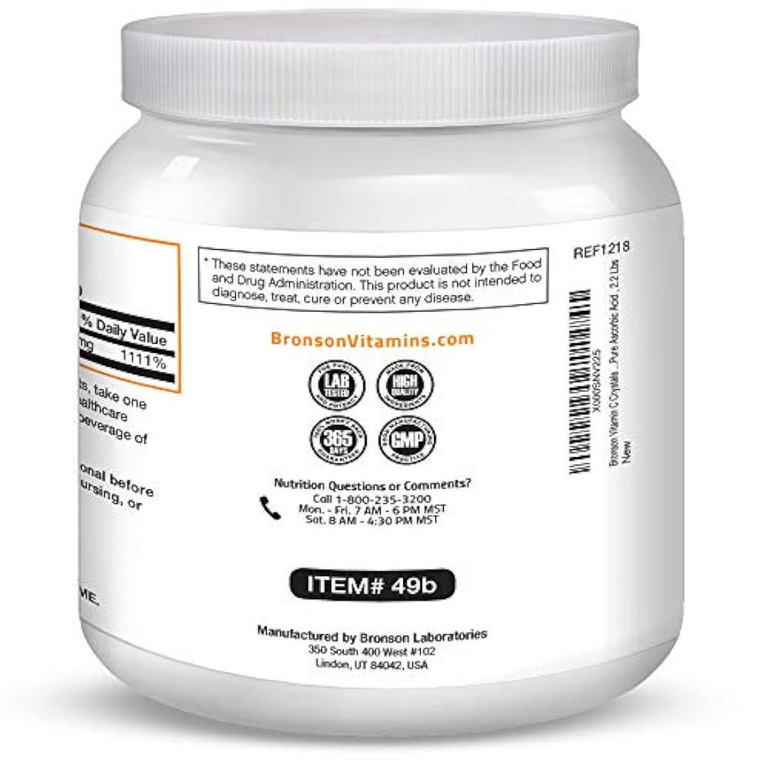 Vitamina C en polvo, pura absorción, ácido soluble