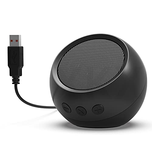 [Individual] Altavoz USB para computadora portátil, computadora de escritorio, PC, altavoz externo alimentado por USB con sonido nítido, volumen fuerte, graves ricos, control de volumen directo..