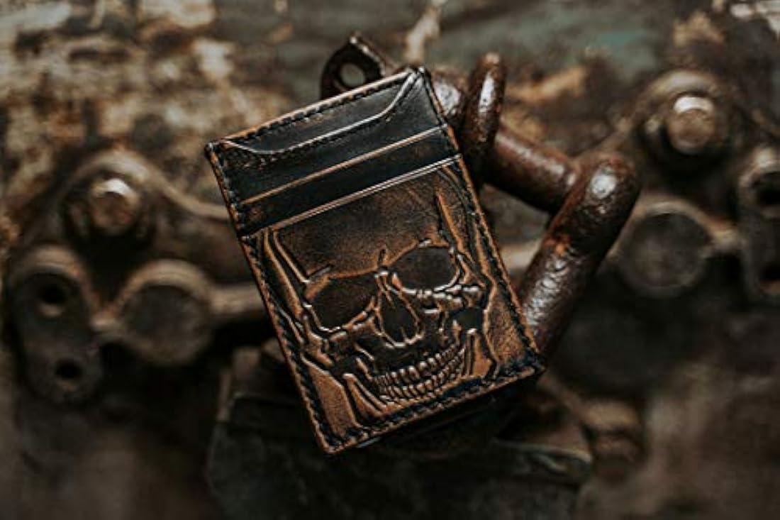 Cartera de bolsillo frontal  billetera delgada con clip