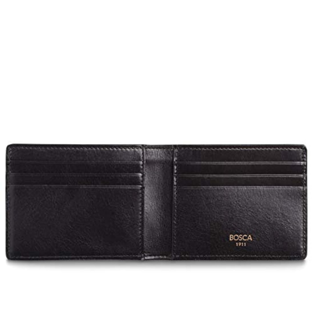 Bosca Cartera pequeña de piel bifold para hombre