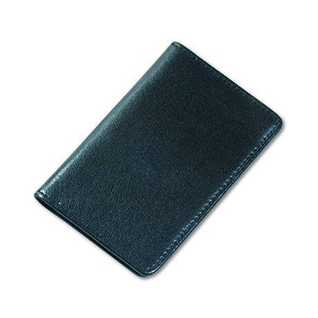 tarjetero de piel auténtica, estuche para 25 tarjetas