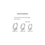 Aretes pequeños de aro  para mujer