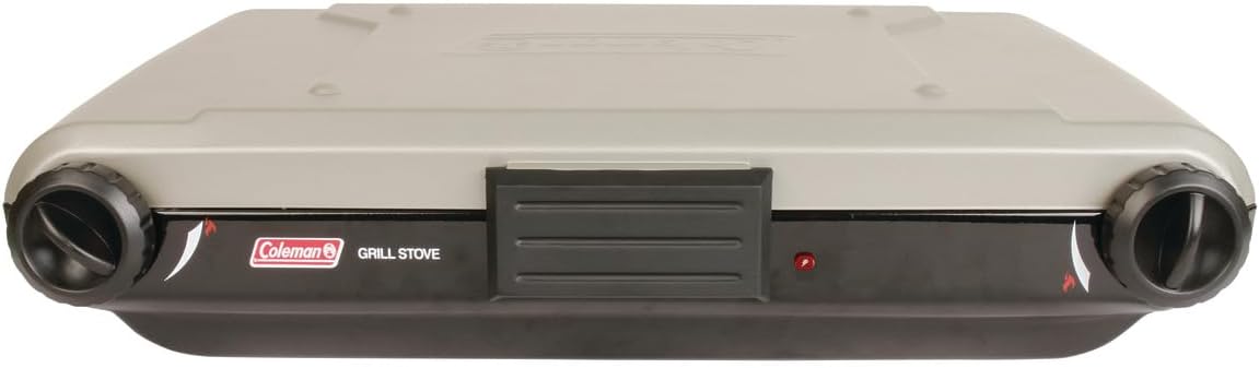 Parrilla y Estufa 2 en 1 con Quemadores Ajustables y Encendido