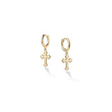 Aretes colgantes de aro contra el mal para mujer