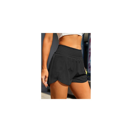 Shorts cortos deportivos de cintura alta para mujer talla L