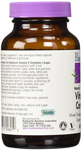 Bluebonnet Natural Full Spectrum Vitamina E Complejo - 60 Licaps