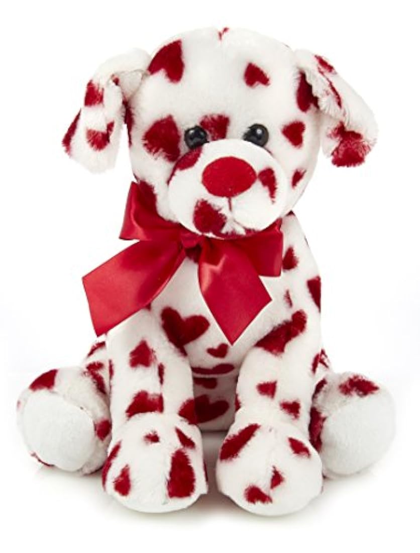 Peluche animal cachorro con corazones 12 pulgadas