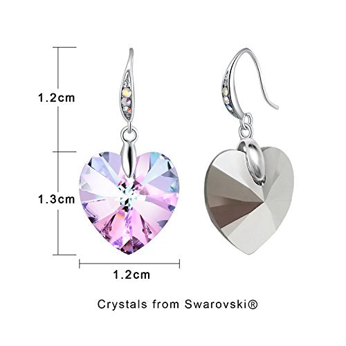 Arete en forma de corazón para mujer