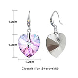 Arete en forma de corazón para mujer