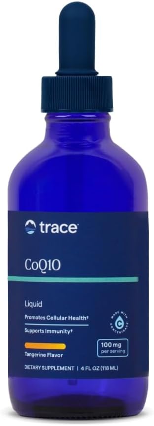 Suplemento líquido CoQ10 100 mg Trace Minerals, 4 oz
