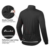 Przewalski - Chaqueta de ciclismo para hombre, chaqueta para correr, térmica, cortavientos, transpirable, reflectante, cortavientos