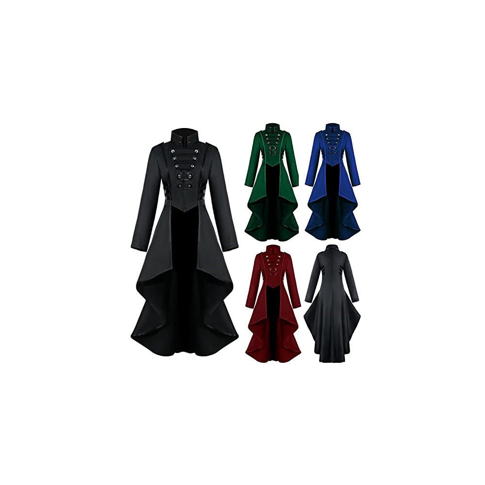 Disfraz Vintage Gótico Botón Tailcoat Esmoquin talla S