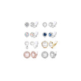 Aretes de clip hipoalergénicos para mujer 8 pares