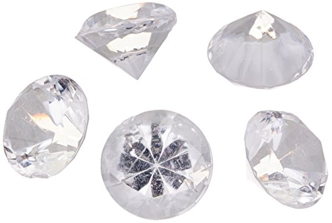 Diamantes acrílico con Big Bling Claro 17 quilates