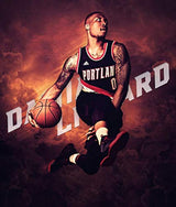 póster de seda  Damian Lillard