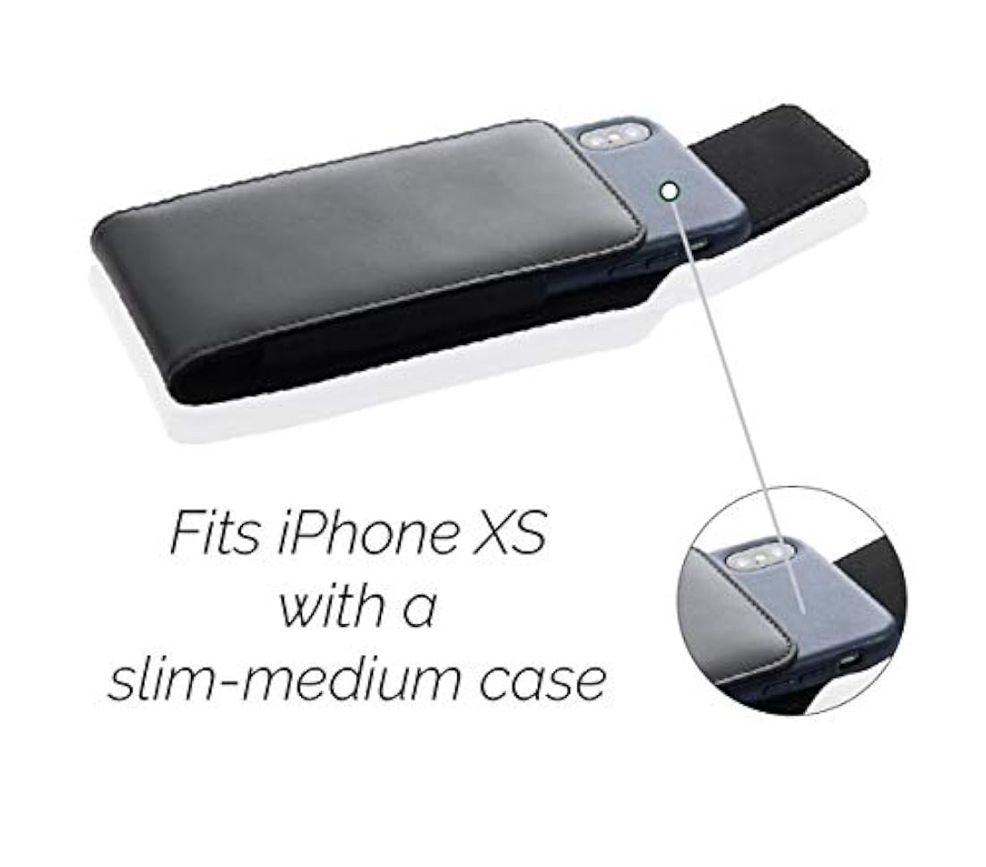 Funda de piel con pinza para cinturón