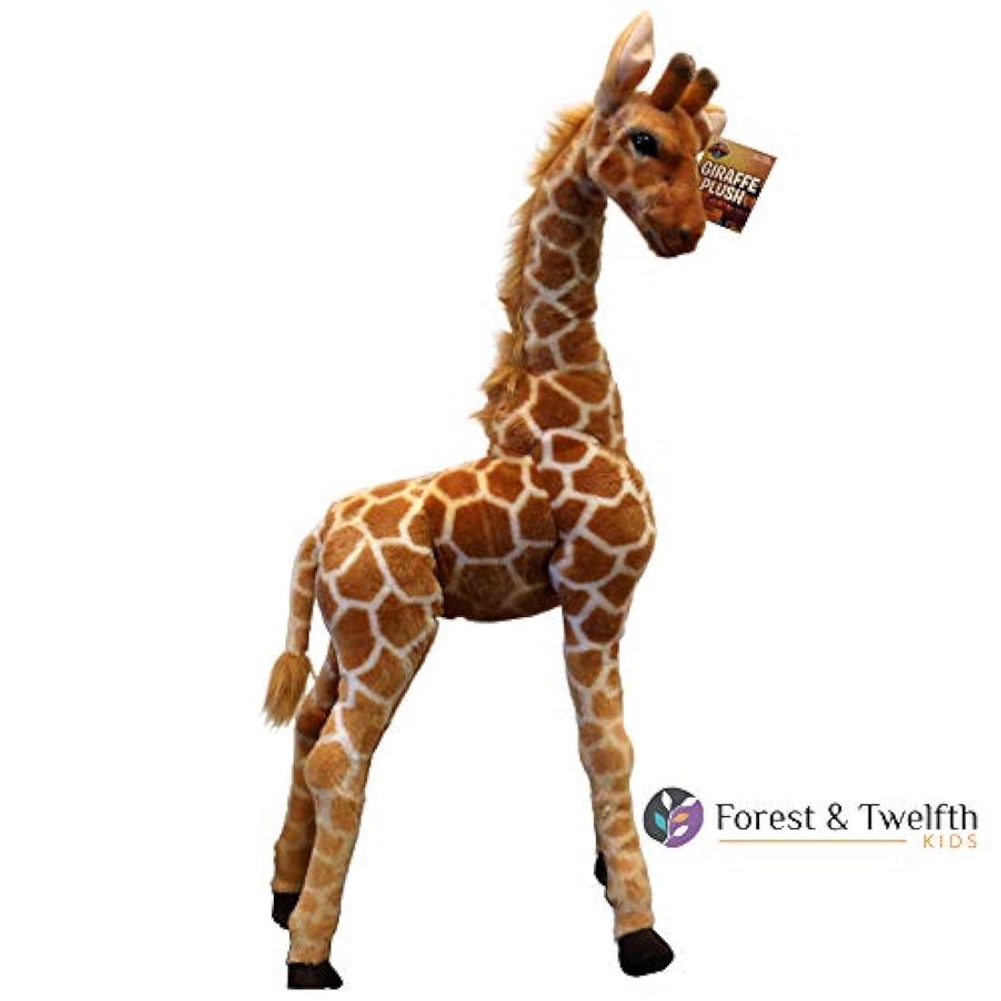 Jirafa de peluche 30.5 pulg de alto, cuello móvil