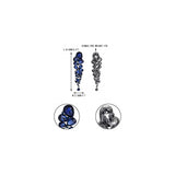 Aretes de clip para mujer de cristales austríacos