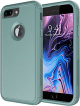 Diverbox Funda para iPhone 8 Plus, iPhone 7 Plus [a prueba de golpes] [a prueba de gotas] [a prueba de polvo], funda de protección resistente para Apple iPhone 8 Plus y 7 Plus (verde pino)