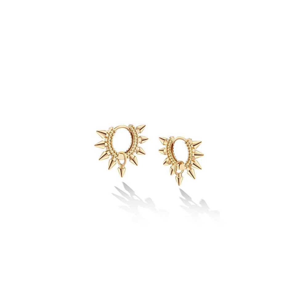 Aretes tipo arracada de aro para mujer