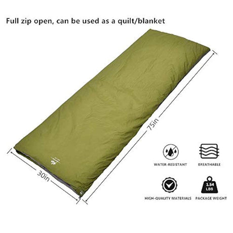 Saco de dormir ultraligero con sobre, al aire libre, mochila