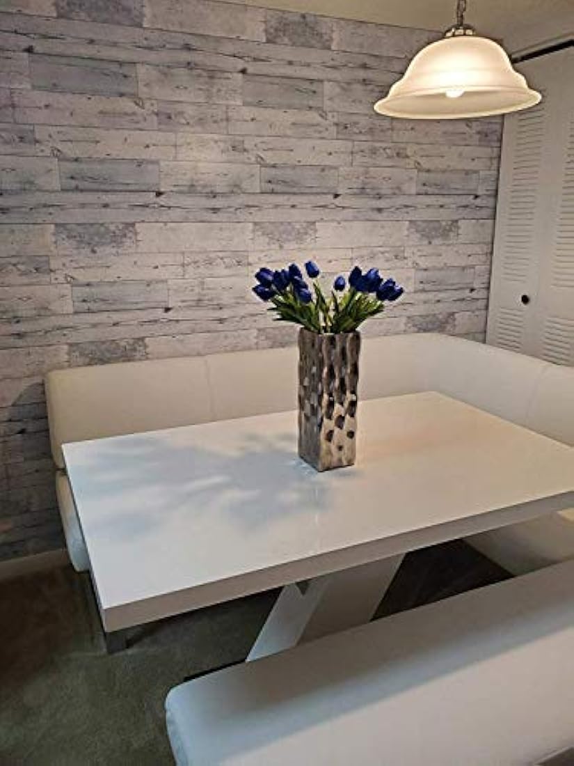 Papel pintado autoadhesivo tipo madera envejecida(16.0x23.8