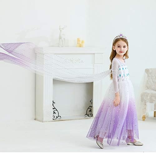Disfraz de Elsa, Disney, vestido largo con accesorios, Halloween
