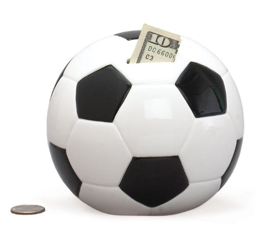 Soccer Piggy Bank para ahorrar dinero y decoración deportiva