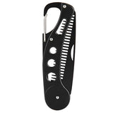 Peine plegable para barba de acero inoxidable Delaman