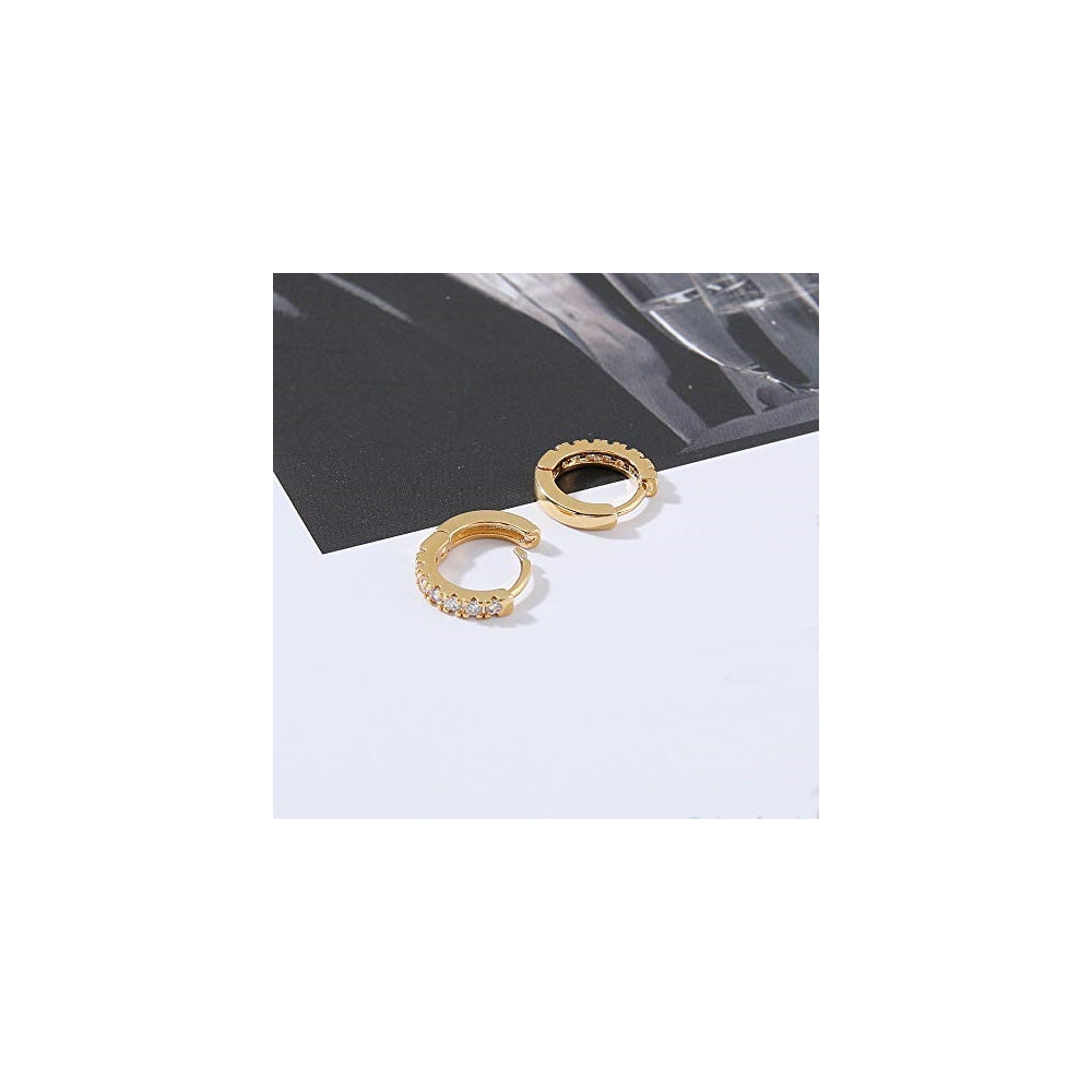 Aretes pequeños de aro para mujeres