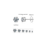 Aretes tipo dormilona  acero inoxidable para mujer y hombre