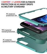 Diverbox Funda para iPhone 8 Plus, iPhone 7 Plus [a prueba de golpes] [a prueba de gotas] [a prueba de polvo], funda protectora resistente para Apple iPhone 8 Plus y 7 Plus (verde azulado)