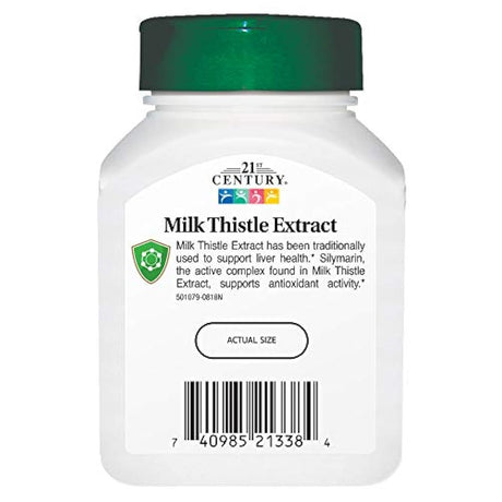 21st Century Extracto de cardo de leche Cápsulas vegetales