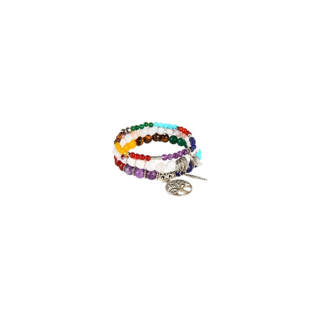 Pulseras y tobilleras chakras con cuentas de jaspe