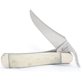 Cuchillo de bolsillo natural de hueso liso