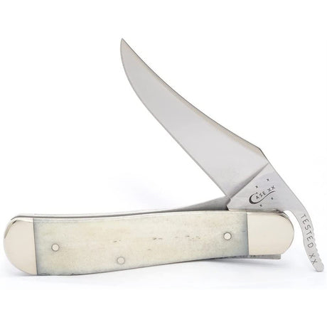 Cuchillo de bolsillo natural de hueso liso