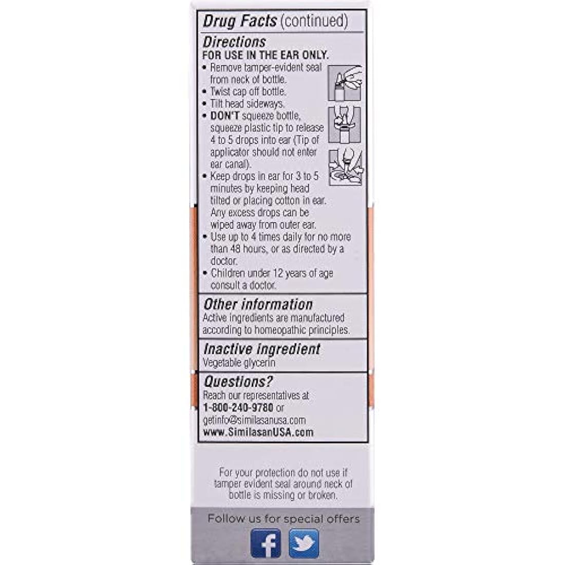 Similasan - Gotas para orejas (0.3 fl oz)