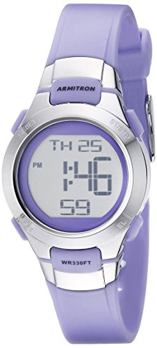 Reloj digital Sport para mujer / Color Purpura y Plateado