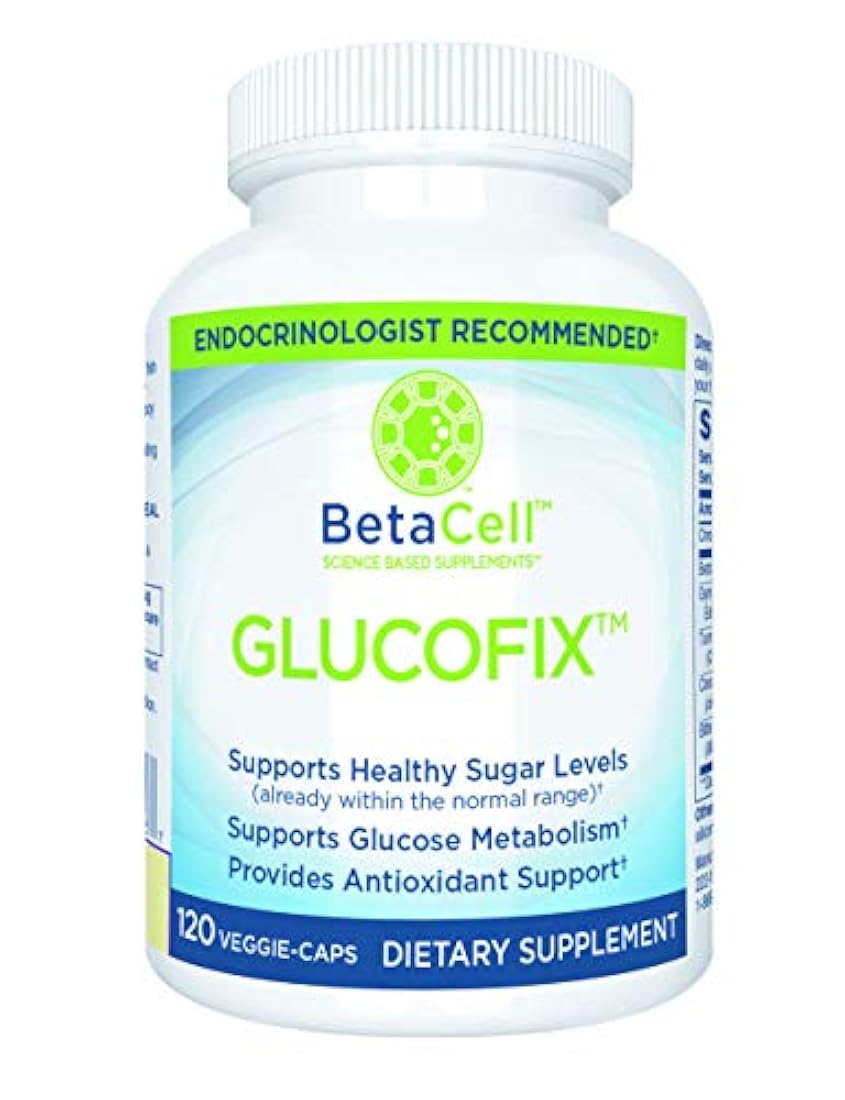 GLUCOFIX: Suplemento apoyo azúcar en sangre - 120 cápsulas