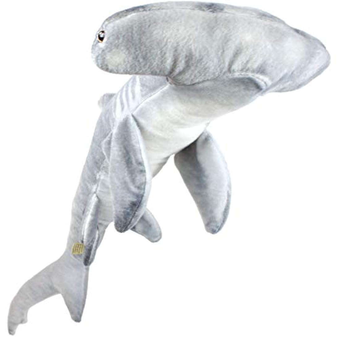 Peluche diseño de tiburón color gris, de 2 1/2 pies