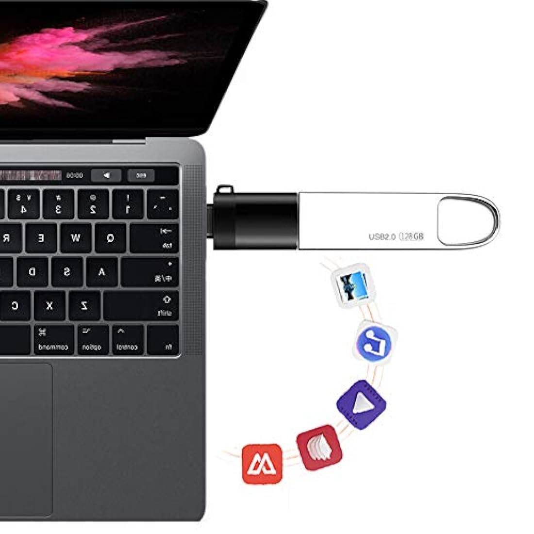 Adaptador de datos USB-C a USB A 3.0 OTG Thunderbolt 3