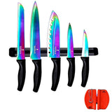 SiliSlick Kit de iniciación para cocina 5 cuchillos de acero