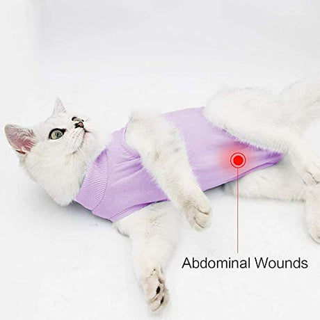 kzrfojy Traje de recuperación de cirugía para gatos