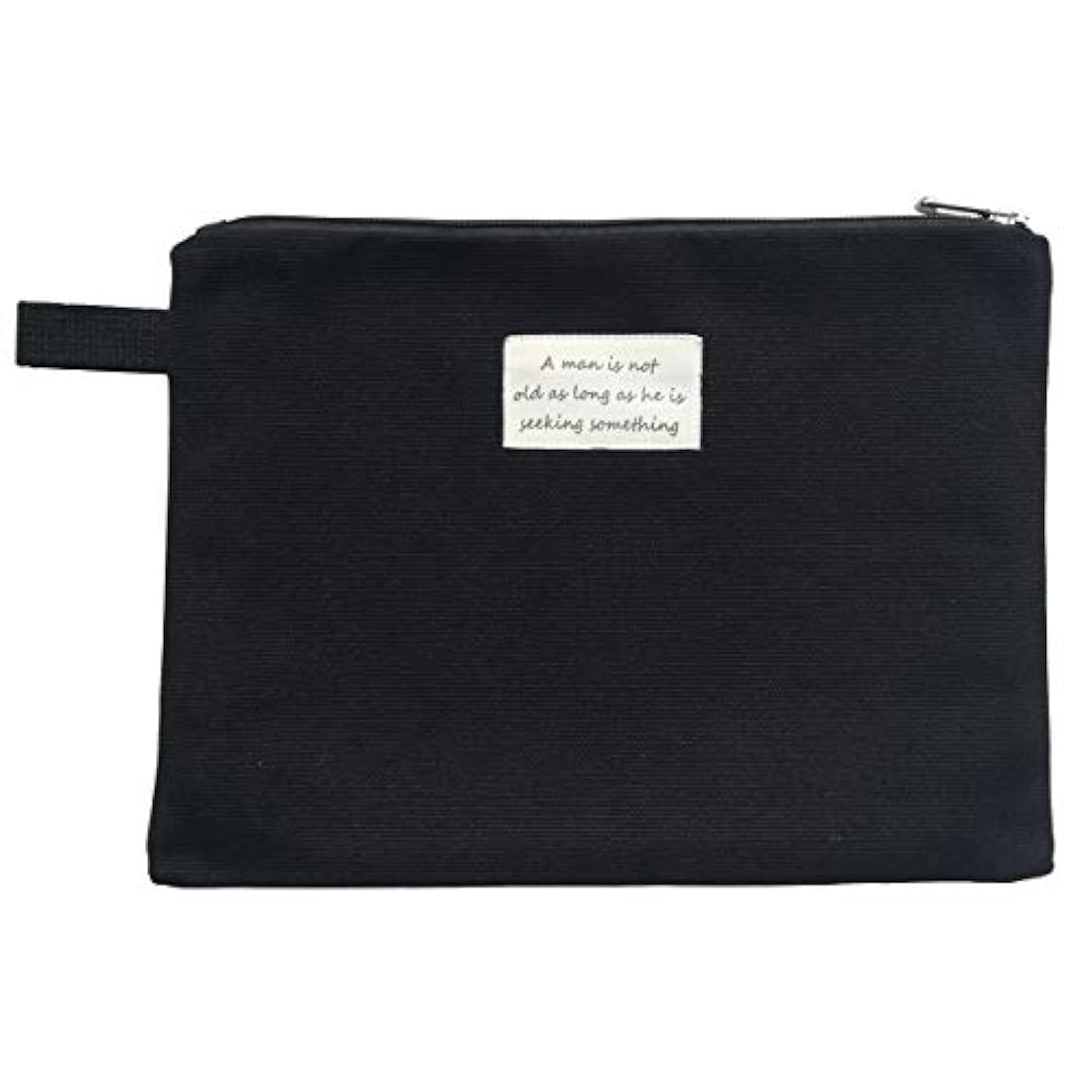Enyuwlcm - Bolsa de maquillaje de lona de algodón 100%