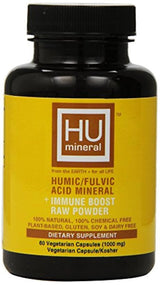 Humineral Humic y Fulvic Suplemento mineral en polvo crudo, 60 unidades